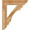 Ekena Millwork Olympic Slat Rough Sawn Bracket w/ Offset Brace, Western Red Cedar, 8"W x 34"D x 40"H BKT0806X34X40OLY06RWR - alternate 3